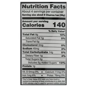 The Daily Crave - Churros Bynd Original Cinnamon Flv - Case of 6-4 OZ