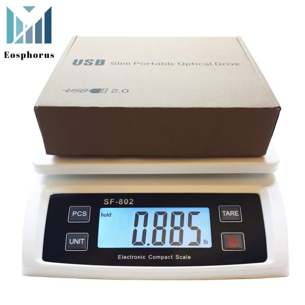 Shipping Scale for Packages 66 LB (30 KG) –  Postal Scale for Shipping Packages Package Scale – Pound Ounce Kilogram Gram Hold Tare Counting Function USB Cord and AC DC Adapter - Image 2