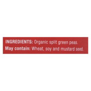 Farmer Direct Cooperative - Peas Organic Split Green - Case of 6-16 ounces