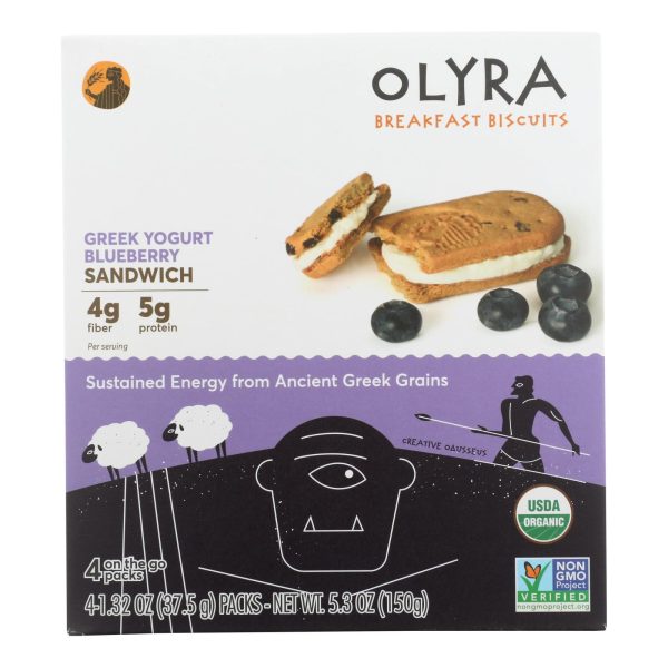Olyra - Breakfast Sandwich Biscuit Greek Yogurt Blueberry - Case of 6 - 5.3 OZ - Image 3