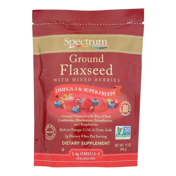 Spectrum Essentials Ground Flax with Mixed Berries - 12 oz - Image 3