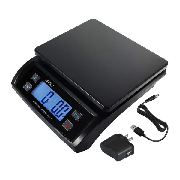 Shipping Scale for Packages 66 LB (30 KG) –  Postal Scale for Shipping Packages Package Scale – Pound Ounce Kilogram Gram Tare Hold Counting Function USB Cord and AC DC Adapter
