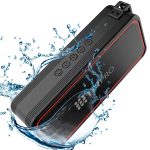 TBI Pro Powerful 20W Bluetooth Speaker  Model 2021  IPX7 Waterproof  24 Hours Battery  Portable Indoor/Outdoor Deep Bass Wireless Speakers with Mic  Loud True Stereo Sound  Shower Travel Party