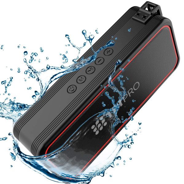 TBI Pro Powerful 20W Bluetooth Speaker  Model 2021  IPX7 Waterproof  24 Hours Battery  Portable Indoor/Outdoor Deep Bass Wireless Speakers with Mic  Loud True Stereo Sound  Shower Travel Party