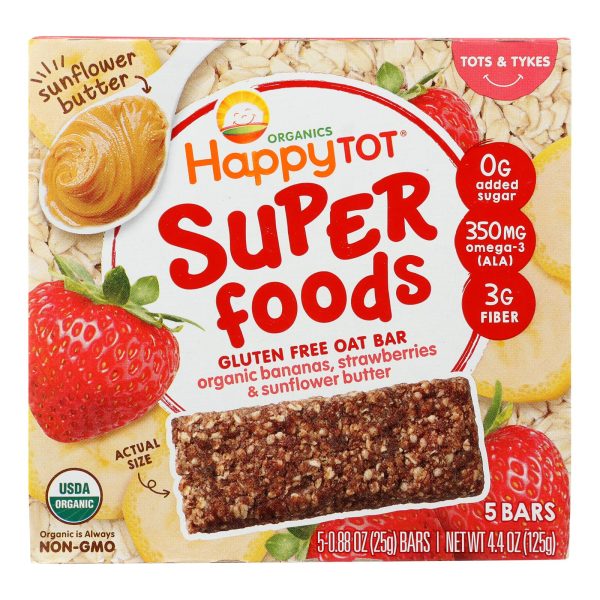 Happy Tot - Br Oat Ban Straw Snfl - Case of 6 - 5/.88OZ - Image 2