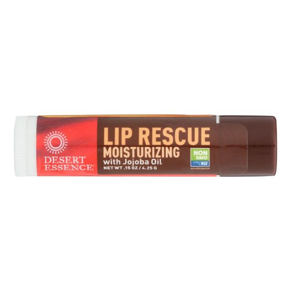 Desert Essence - Lip Rescue Display Case - Jojoba and Aloe - Case of 24 - .15 oz - Image 2