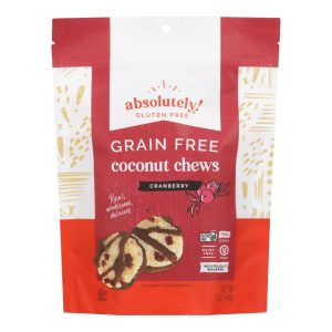 Absolutely Gluten Free Chews - Coconut - Cranberry - Gluten Free - Case of 12 - 5 oz