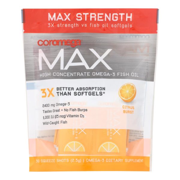 The Coromega Company - Max Omega 3 Citrus Burst - 1 Each - 30 CT - Image 2