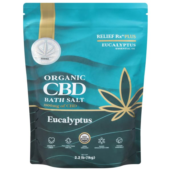 Relief Rx - Bath Salt Cbd Euclypt - 1 Each-2.2 LB - Image 2