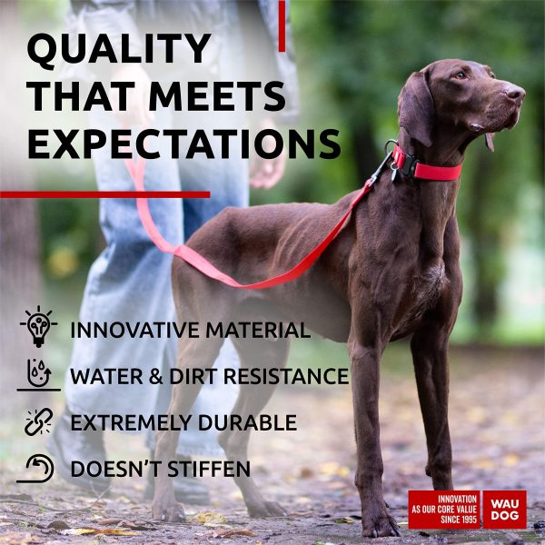 Waterproof Dog Collar   Adjustable Dog Collar for Large Dogs Small and Medium Dogs   Heavy Duty Dog Collars with Durable Metal Clasp and QR Dog Tag (Black) Air Tag - Image 4