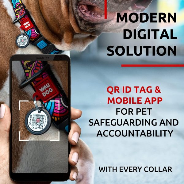 Nylon Dog Collar   Adjustable Dog Collar for Large Dogs Small & Medium Dogs   Breakaway Puppy Collars for Large Breed Dogs   Boy & Girl Dog Collars with Durable Plastic Buckle and QR Dog Tag - Image 3