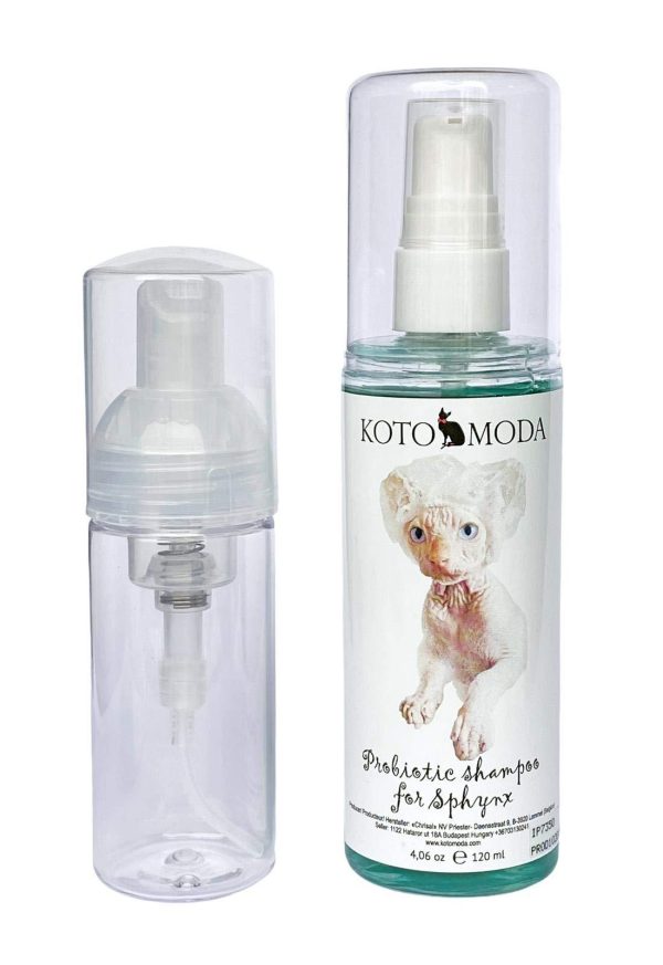 Sphynx cat Shampoo for Naked and Hairless Cats 120 ml with Foam Pump