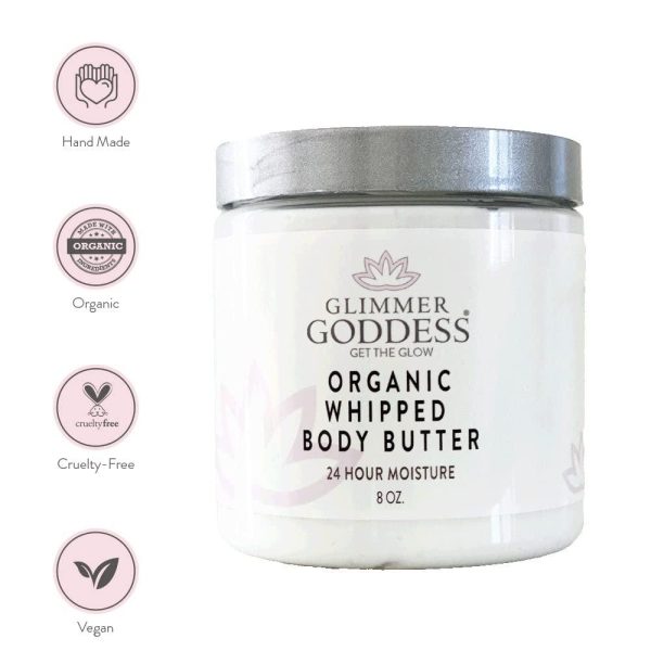 Organic Whipped Body Butter  Lemon Cream Vegan 24 Hr Hydration Less Stretch Marks All Skin Types Child Safe Organic 8 oz - Image 4