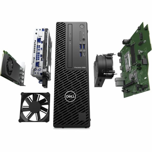 Dell Precision 3000 3460 Workstation - Core i9 14th Gen i9-14900 - vPro Technology - 32 GB - 512 GB SSD - Small Form Factor - Black - Image 3