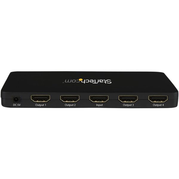 StarTech.com 4K HDMI Splitter - 4k 30Hz - 4 Port - Aluminum - Backward Compatible - HDMI Multi Port - HDMI Hub - Image 2