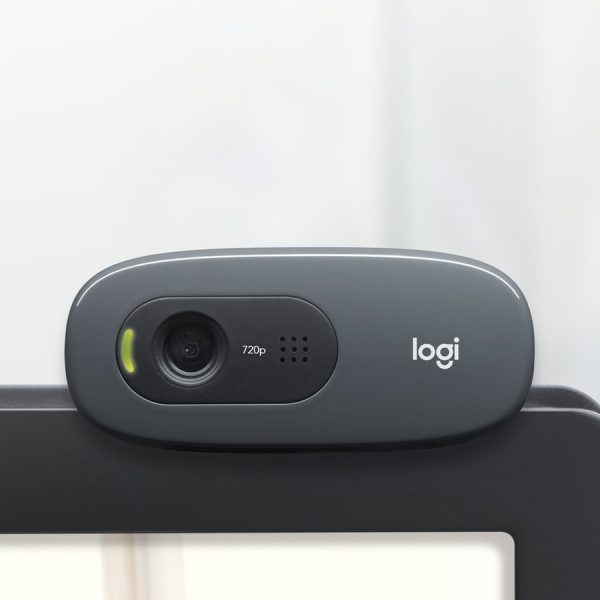 Logitech C270 Webcam - 30 fps - Black - USB 2.0 - 1 Each - Image 2