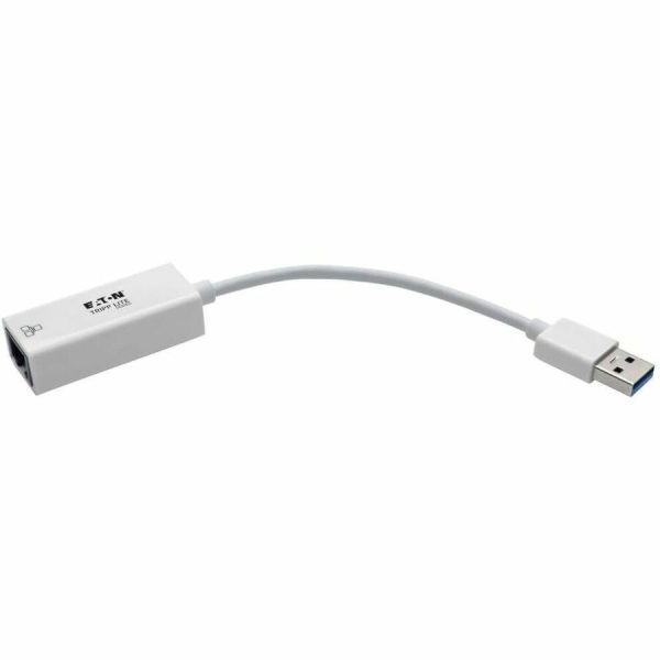 Eaton Tripp Lite Series USB 3.0 to Gigabit Ethernet NIC Network Adapter - 10/100/1000 Mbps, White - Image 3