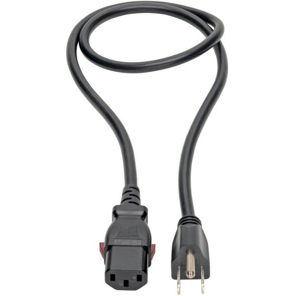 Eaton Tripp Lite Series Computer Power Cord, NEMA 5-15P to Locking C13 - 10A, 125V, 18 AWG, 3 ft. (0.91 m) - Image 4