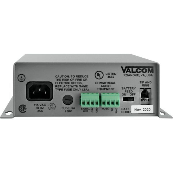 Valcom 1 Zone, One-Way, Page Control with Power - Image 2