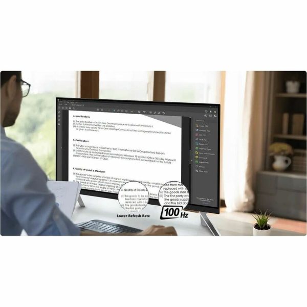 MSI Modern AM273Q AI MODERN AM273Q AI 1UM-039US All-in-One Computer - Intel Core Ultra 5 125H - 16 GB - 1 TB SSD - 27" QHD - Desktop - Black - Image 10