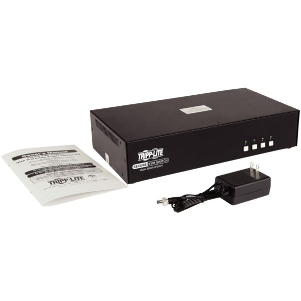 Tripp Lite by Eaton 4-Port Dual-Monitor Secure KVM Switch, HDMI, 4K, NIAP PP3.0, Audio, CAC, TAA - Image 2