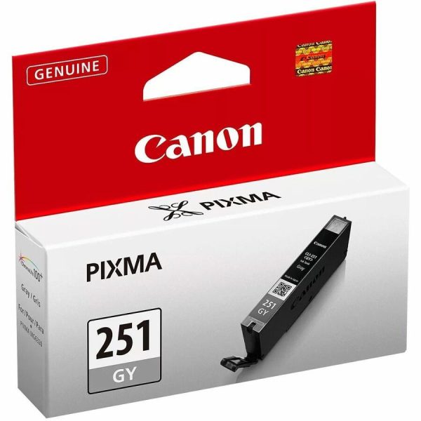 Canon CLI-251 GY Original Standard Yield Inkjet Ink Cartridge - Gray Pack - Image 2
