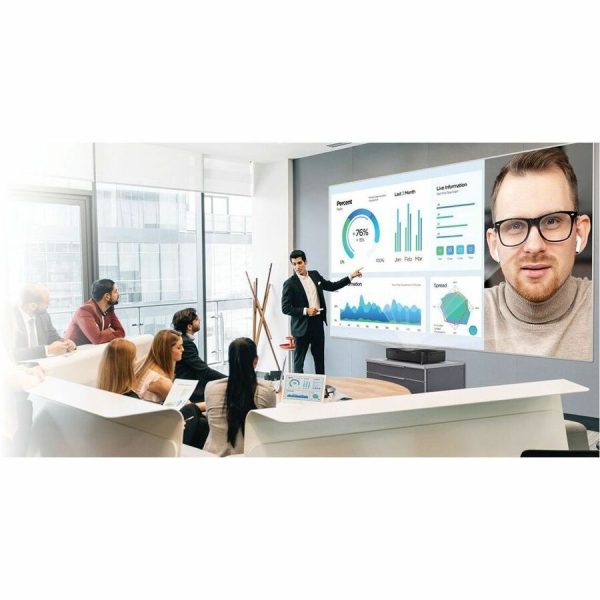 Epson PowerLite 815E Short Throw 3LCD Projector - 16:9 - Wall Mountable - Black - Image 7