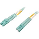 Eaton Tripp Lite Series 100G Duplex Multimode 50/125 OM4 LSZH Fiber Optic Cable (LC/LC), Aqua, 20 m