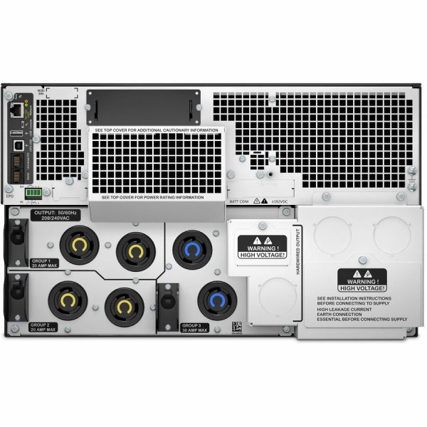 APC Smart-UPS On-Line, 10kVA/10kW, Rackmount 6U, 208V, 4x L6-20R+2x L6-30R NEMA outlets, Network Card+SmartSlot, Extended runtime, W/ rail kit - Image 9