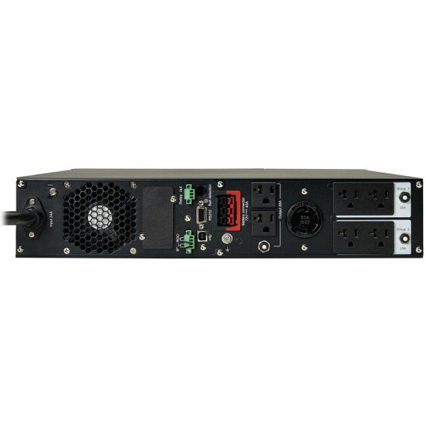 Eaton Tripp Lite Series SmartOnline 3000VA 2700W 120V Double-Conversion UPS - 7 Outlets, Extended Run, Network Card Option, LCD, USB, DB9, 2U Rack/Tower - Image 4