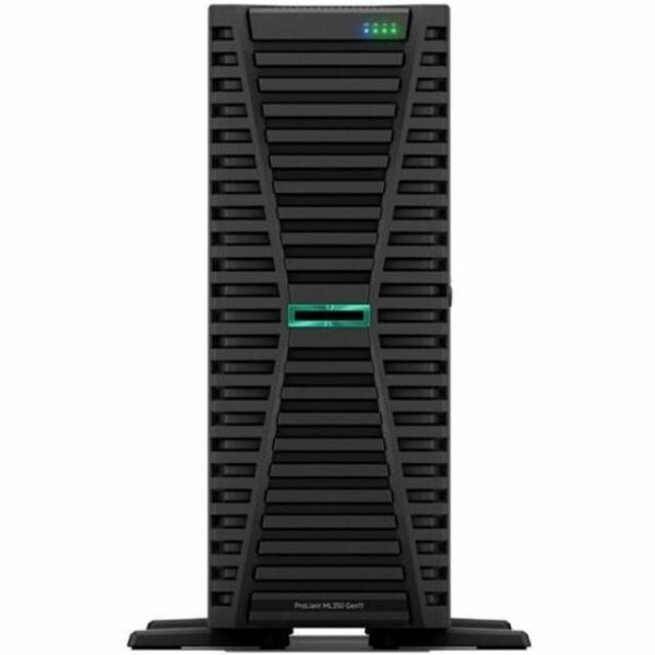 HPE SMART CHOICE ProLiant ML350 G11 4U Tower Server - 1 x Intel Xeon Silver 4410Y 2 GHz - 64 GB RAM - 960 GB SSD - (2 x 480GB) SSD Configuration - Serial Attached SCSI (SAS), Serial ATA Controller - Image 4