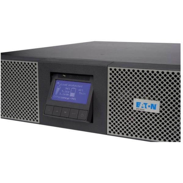 Eaton 9PX 6000VA 5400W 208V Online Double-Conversion UPS - L6-30P, 2 L6-20R, 2 L6-30R, Hardwired Output, 10 ft. Input Cord, Cybersecure Network Card, Extended Run, 3U - Image 2