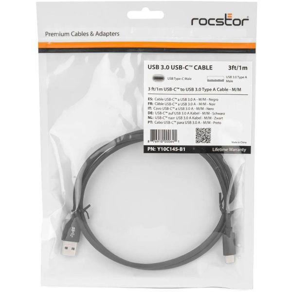 Rocstor Premium USB-C to USB 3.0 Type A Cable - Image 6