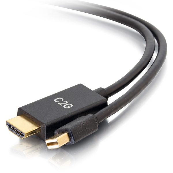 C2G 3ft Mini DisplayPort to HDMI Cable - Mini DP to HDMI Adapter - DisplayPort 1.2a HDMI 1.4b - 4K 30Hz - M/M - Image 5