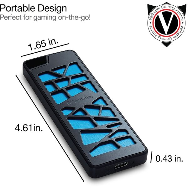 Verbatim 512GB VGX1000 Gaming PCIe NVMe External SSD - Image 8