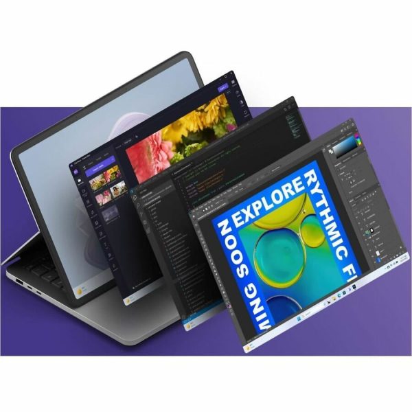 Microsoft Surface Laptop Studio 2 14.4" Touchscreen Convertible (Floating Slider) 2 in 1 Notebook - Intel Core i7 13th Gen i7-13800H - Intel Evo Platform - 16 GB - 512 GB SSD - English Keyboard - Platinum - Image 7