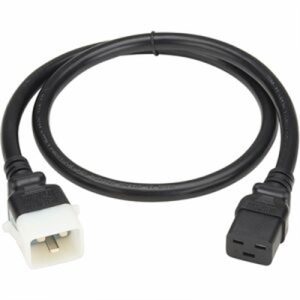 C19 TO P-LOCK C20 3FT BLK 6PK