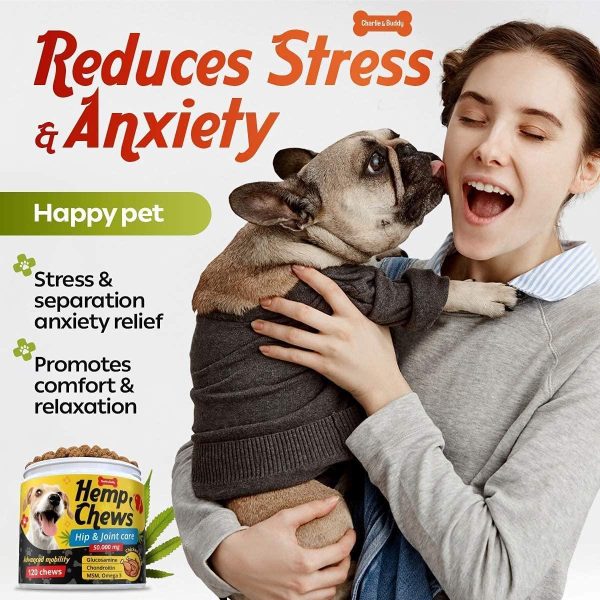 Hеmp Hiр and Jоint Supplement for Dogs   120 Hеmp Treats with Glucosamine Chondroitin MSM Turmeric   Dog Jоint Pаin Rеlief Chews Improve Mobility Flеxibility Strеngthen Bones Speed up Rеcovery - Image 7