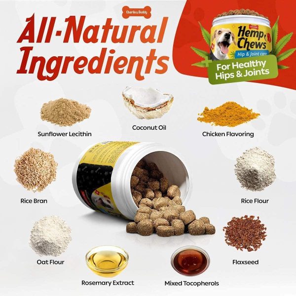 Hеmp Hiр and Jоint Supplement for Dogs   120 Hеmp Treats with Glucosamine Chondroitin MSM Turmeric   Dog Jоint Pаin Rеlief Chews Improve Mobility Flеxibility Strеngthen Bones Speed up Rеcovery - Image 9