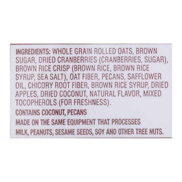 Back To Nature Cranberry Pecan Granola - Whole Grain Rolled Oats with Tart Cranberries and Crunchy Pecans - Case of 6 - 11 oz. - Image 2