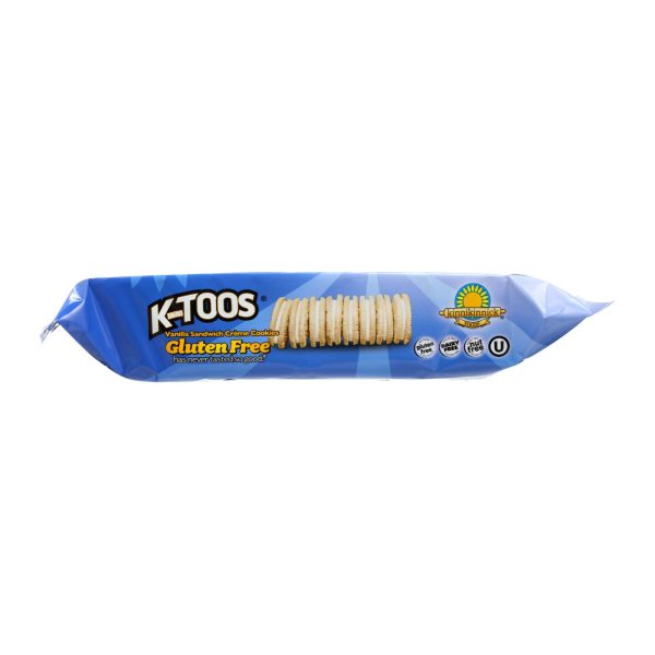 Kinnikinnick Vanilla Creme Sandwich Cookies - Case of 6 - 8 oz.