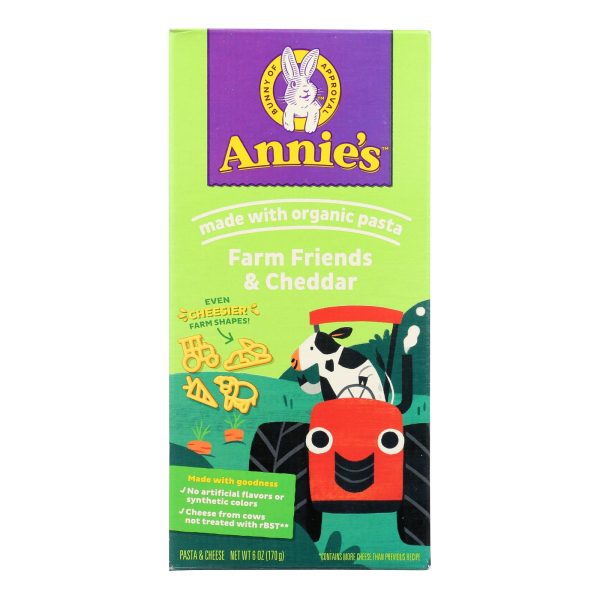 Annie's Homegrown Bernie's Farm Macaroni and Cheese Shapes - Case of 12 - 6 oz. - Image 2