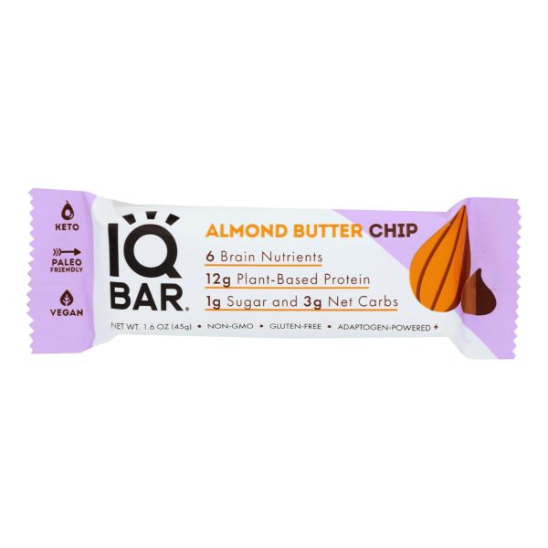 Iq Bar - Bar Almond Butter Cup - Case of 12 - 1.6 OZ - Image 2