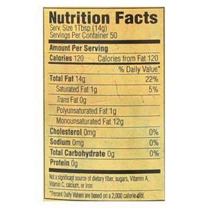 Napa Valley Naturals Organic Sunflower Oil - Case of 12 - 25.4 Fl oz.