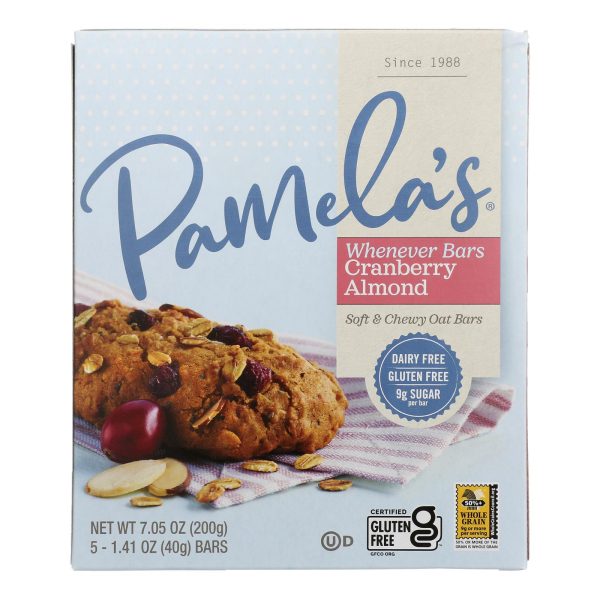 Pamela's Products - Oat Chocolate Chip Whenever Bars - Peanut Butter - Case of 6 - 1.41 oz. - Image 3