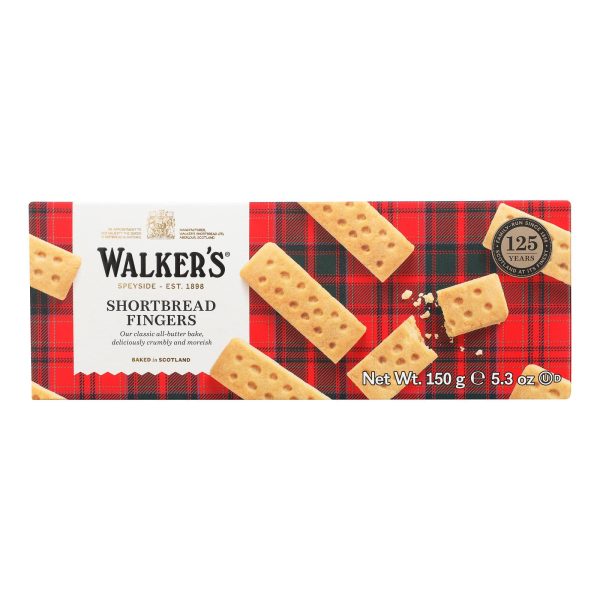 Walkers Shortbread - Pure Butter Fingers - Case of 12 - 5.3 oz. - Image 2