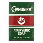Chandrika Soap Ayurvedic Herbal and Vegetable Oil Soap - 2.64 oz - Case of 10