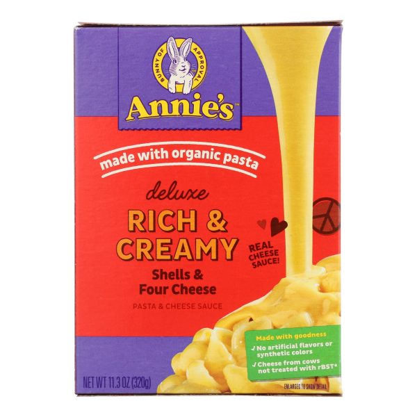 Annie's Homegrown - Mac&chs Dlx 4chs Shel - Case of 12 - 11.3 OZ