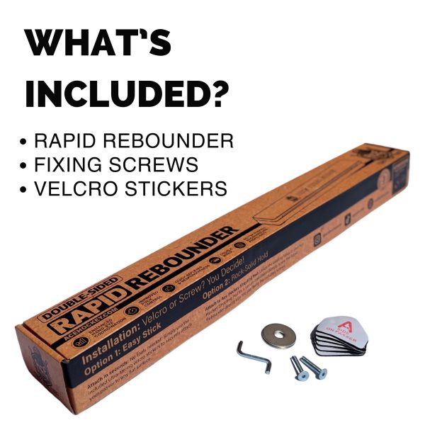 Rapid Rebounder   24  Double Sided Puck Passer for Passing and Shooting One Timers   Portable Passing Hockey Trainer   Two Sided Mounting Screws & Velcro Stickers Included - Image 6