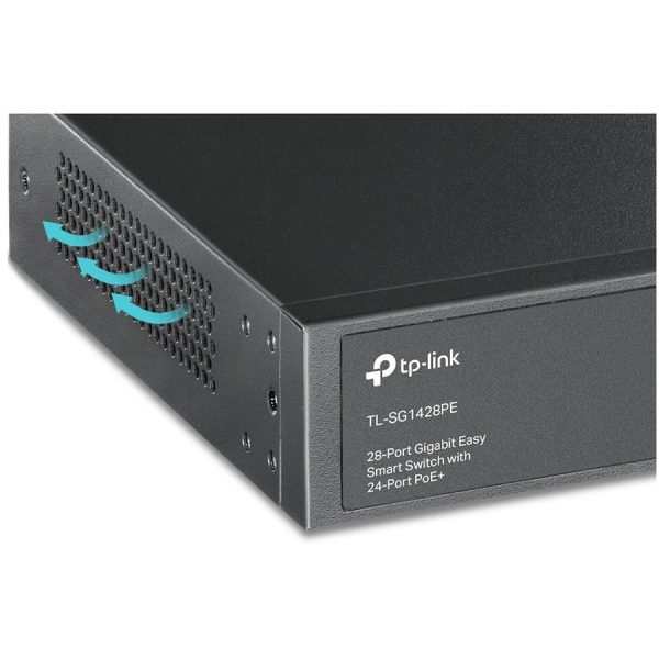 TP-Link TL-SG1428PE - 28-Port Gigabit Easy Smart Switch with 24-Port PoE+ - Image 4